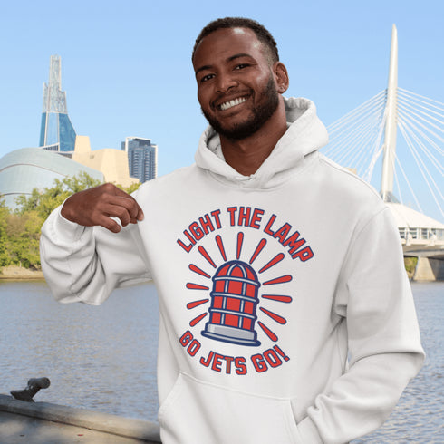 Light the Lamp – Go Jets Go! Hoodie🔥 Because when that red light flashes, it's party time in the 'Peg. 🔥